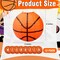 12 Pieces Basketball Paper Lanterns with Copper Wire 8 Inch Orange Basketball Hanging Decorations for Sports Themed Party, March Madness, Birthday, Baby Showers, Classroom, Home Indoor Outdoor Decor